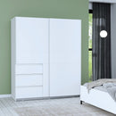 Winn II Sliding Door Wardrobe with Drawers 170cm