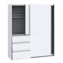 Winn II Sliding Door Wardrobe with Drawers 170cm