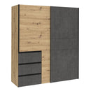 Winn II Sliding Door Wardrobe with Drawers 170cm