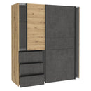 Winn II Sliding Door Wardrobe with Drawers 170cm