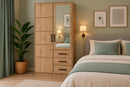 Kos D2 Mirrored Hinged Door Wardrobe 100cm (KOS-D2)