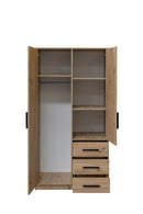 Kos D2 Mirrored Hinged Door Wardrobe 100cm (KOS-D2)