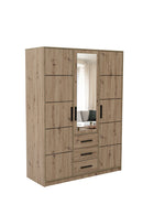 Kos D3 Mirrored Hinged Door Wardrobe 149cm (KOS-D3)