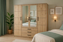 Kos D4 Mirrored Hinged Door Wardrobe 196cm (KOS-D4)