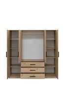 Kos D4 Mirrored Hinged Door Wardrobe 196cm (KOS-D4)