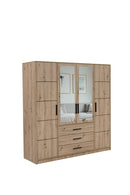 Kos D4 Mirrored Hinged Door Wardrobe 196cm (KOS-D4)