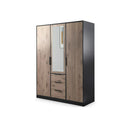 Lati D3 Mirrored Hinged Door Wardrobe 149cm (LATI-D3)