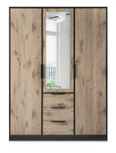 Lati D3 Mirrored Hinged Door Wardrobe 149cm (LATI-D3)
