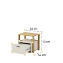 Lenny LY-07 Bedside Table 45cm
