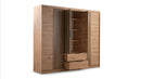 Mallorca Hinged Mirror Door Wardrobe 250cm (MALLORCA-250)