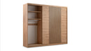 Mallorca Hinged Mirror Door Wardrobe 250cm (MALLORCA-250)