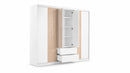 Mallorca Hinged Mirror Door Wardrobe 250cm (MALLORCA-250)