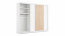 Mallorca Hinged Mirror Door Wardrobe 250cm (MALLORCA-250)