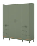 Scandi Hinged Door Wardrobe 190cm