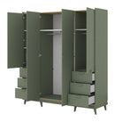 Scandi Hinged Door Wardrobe 190cm