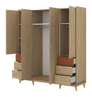 Scandi Hinged Door Wardrobe 190cm