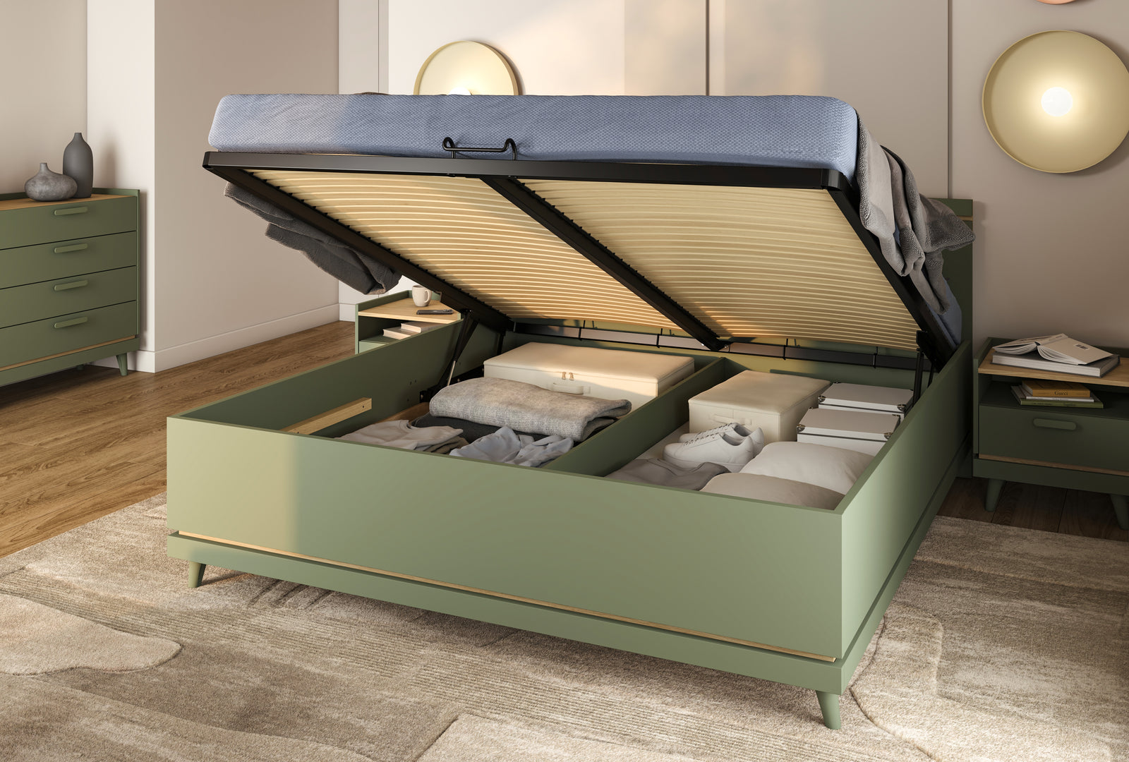 Scandi Ottoman Bed [EU Super King]