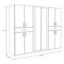 Serenade Hinged Wardrobe with Mirror