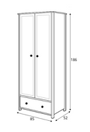 Story SO-01 Hinged Wardrobe 85cm
