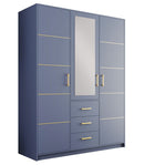 Bali II D3 Hinged Mirrored Door Wardrobe 147cm