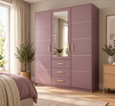 Bali II D3 Hinged Mirrored Door Wardrobe 147cm