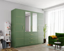 Bali II D4 Hinged Mirrored Door Wardrobe 196cm