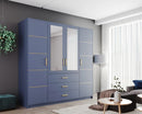 Bali II D4 Hinged Mirrored Door Wardrobe 196cm