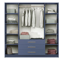 Bali II D4 Hinged Mirrored Door Wardrobe 196cm
