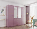 Bali II D4 Hinged Mirrored Door Wardrobe 196cm