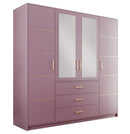 Bali II D4 Hinged Mirrored Door Wardrobe 196cm
