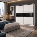 Manhattan Sliding Door Wardrobe 226cm (MANHATTAN-226)