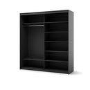 Trend 2 Sliding Mirrored Door Wardrobe with LED Lights