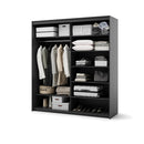 Trend 2 Sliding Mirrored Door Wardrobe with LED Lights