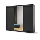 Trend 3 Sliding Mirrored Door Wardrobe with LED Lights