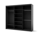 Trend 3 Sliding Mirrored Door Wardrobe with LED Lights