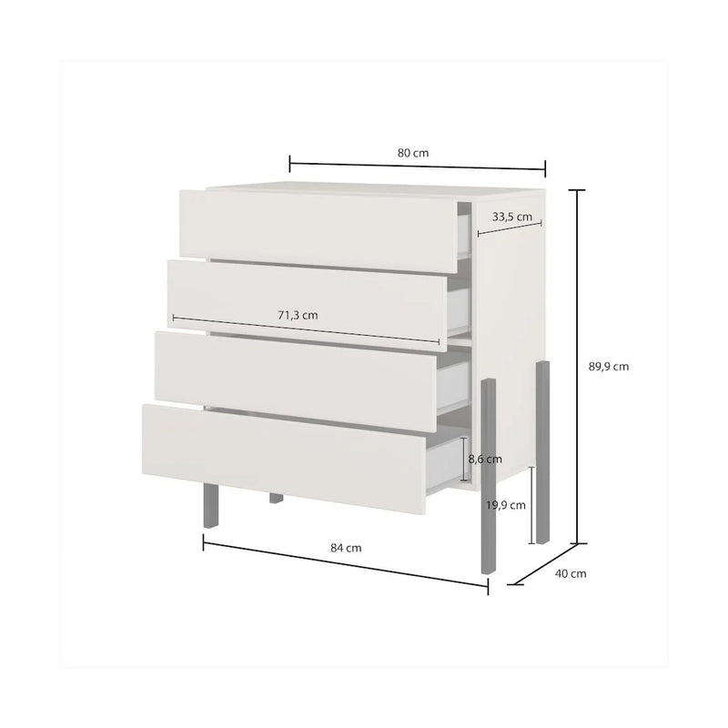 Yukon Chest Of Drawers 80cm
