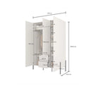 Yukon Hinged Door Wardrobe 139cm