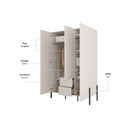 Yukon Hinged Door Wardrobe 139cm
