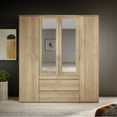 Vesala 4 Hinged Door Wardrobe with Mirror