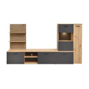 Heathrow Entertainment Unit With LED Lighting 250cm