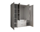 Vesala 4 Hinged Door Wardrobe with Mirror
