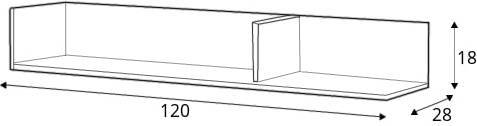 Imola IM-11 Wall Hung Shelf