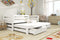 Wooden Double Bed Kubus with Trundle and Storage
