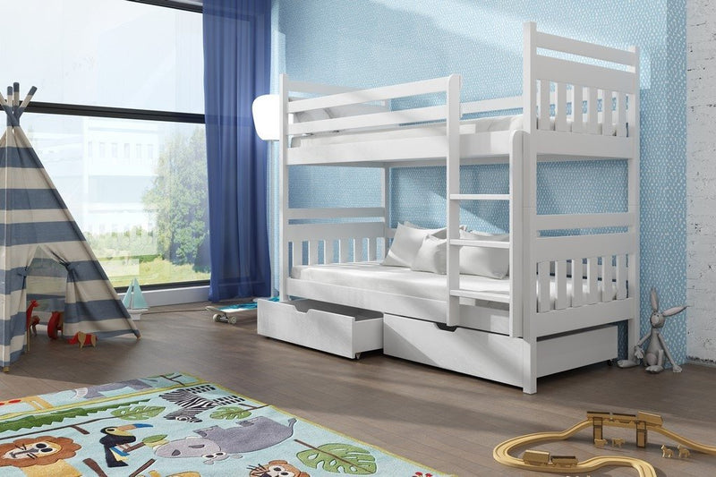 Wooden Bunk Bed Adas with Storage