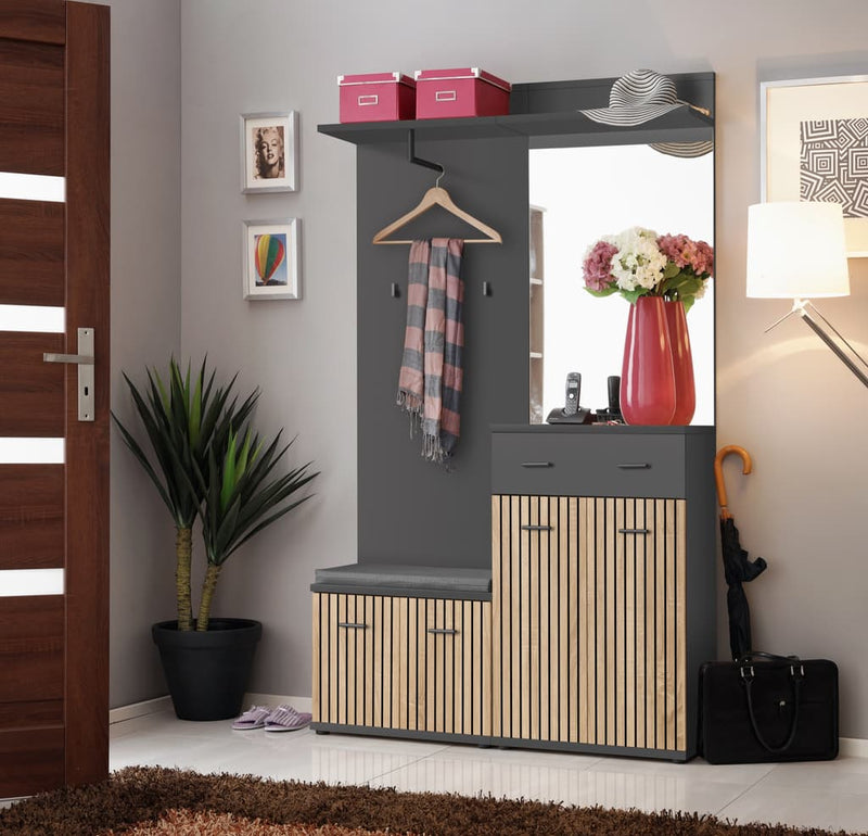 Tall clearance hallway cabinet
