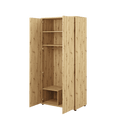 Bed Concept BC-20 Hinged Door Wardrobe 101cm [Oak] - Interior Image