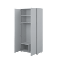 Bed Concept BC-20 Hinged Door Wardrobe 101cm [Grey] - Interior Image
