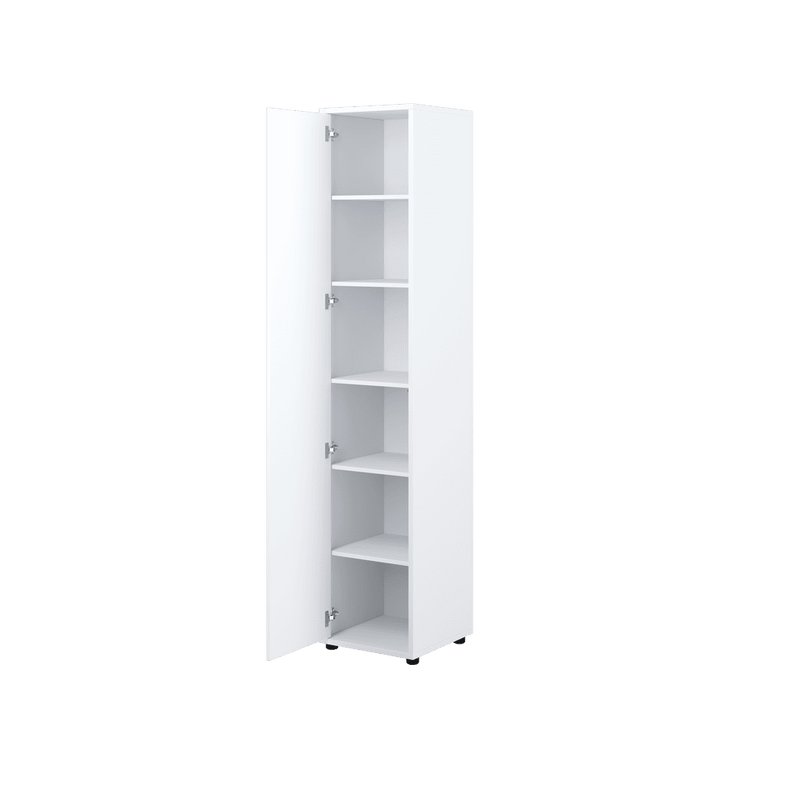 Bed Concept BC-21 Tall Storage Cabinet 45cm [White Gloss] - Interior Image