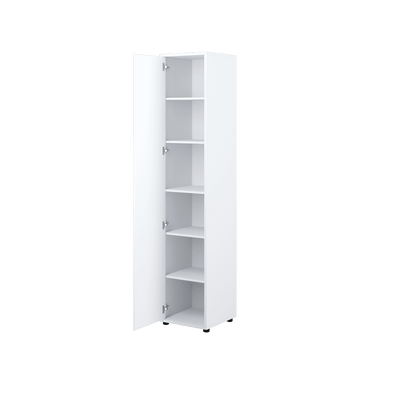 Bed Concept BC-21 Tall Storage Cabinet 45cm [White Matt] - Interior Image