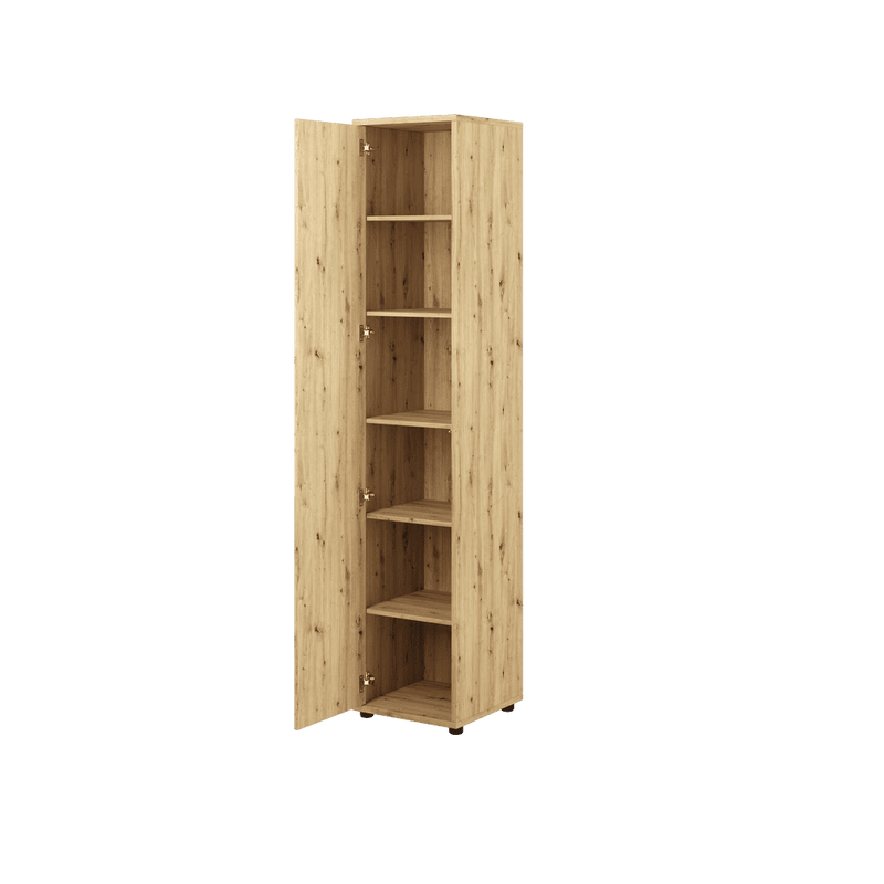 Bed Concept BC-21 Tall Storage Cabinet 45cm [Oak]- Interior Image
